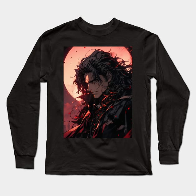 Hunters of the Dark: Explore the Supernatural World with Vampire Hunter D. Illustrations: Bloodlust Long Sleeve T-Shirt by insaneLEDP